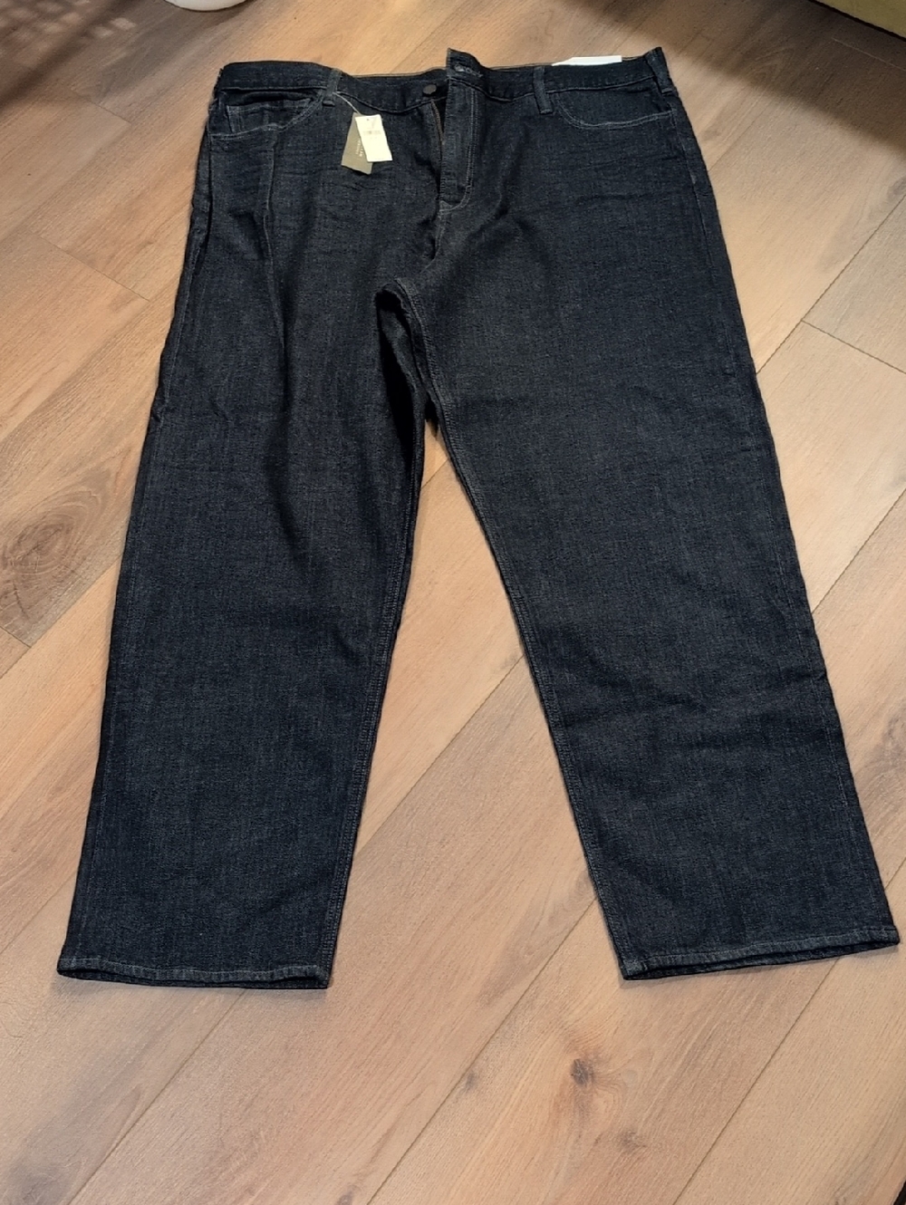 Banana Republic Men's Straight Jeans in Dark Black Wash